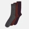 Pier One 3PACK - Socken - Dark Green/orange/bordeaux -Pier One 1189c863a8cb47e6809f3af9086f140f