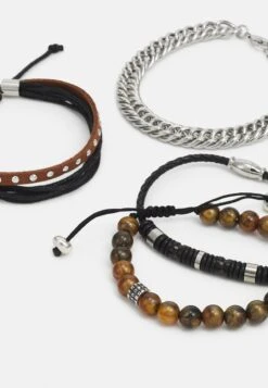 Pier One 4 PACK - Armband - Silver-coloured 10 Pier One 4 PACK - Armband - Silver-coloured -Pier One 160a55536e024fbc8ff5de3525191522