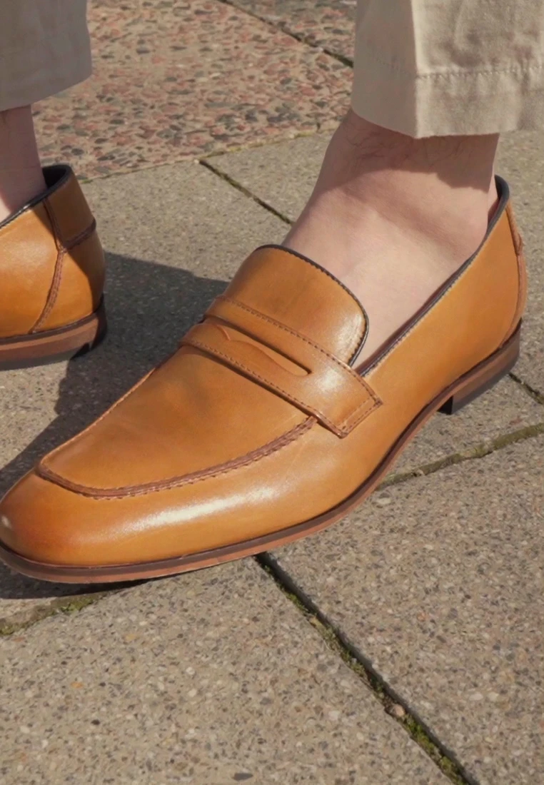 Pier One LEATHER - Business-Slipper - Camel 4 Pier One LEATHER - Business-Slipper - Camel – Bild 2