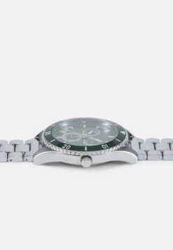 Pier One UNISEX - Uhr - Silver-coloured/green -Pier One 3868a74b129c47a4a44c8eaf55047ceb