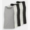 Pier One 5 PACK - Unterhemd/-shirt - 802 - Black_102 - Grey_001 - White 2 Pier One 5 PACK - Unterhemd/-shirt - 802 - Black_102 - Grey_001 - White -Pier One 46f8a04670f84f6ca6219bf7d3fe27a4