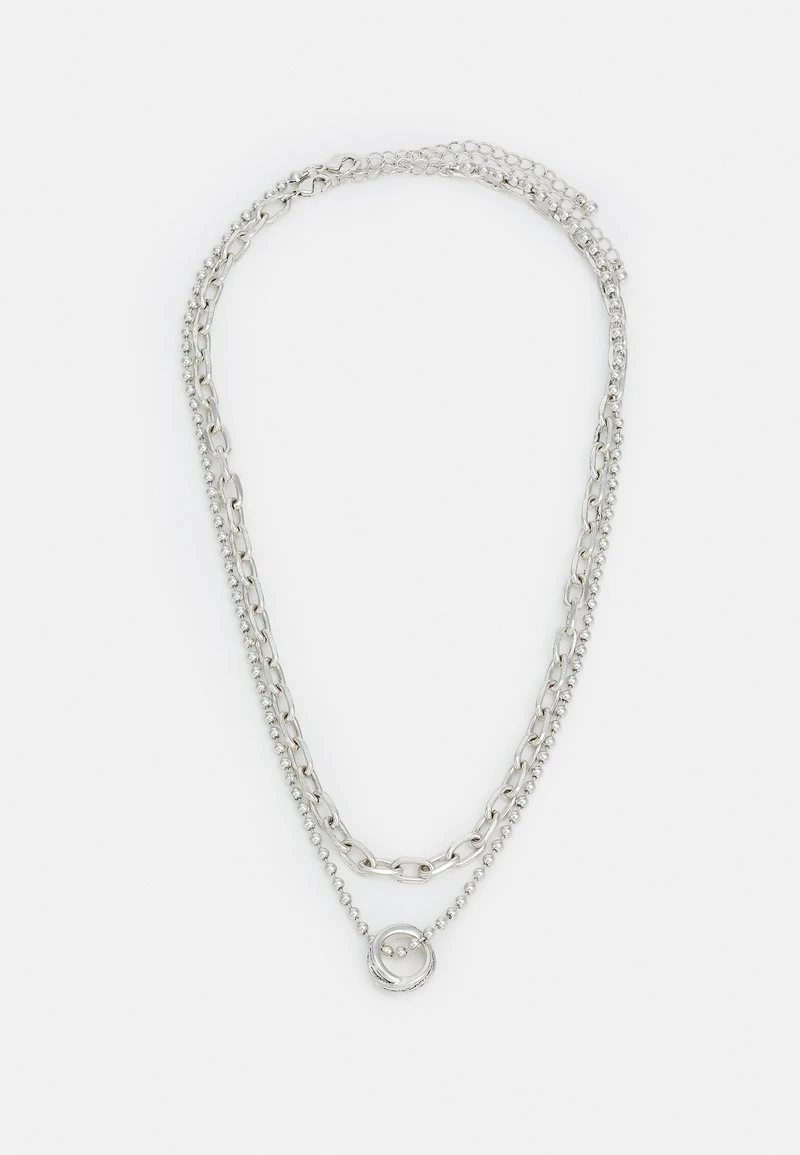 Pier One UNISEX 2 PACK - Halskette - Silver-coloured 3 Pier One UNISEX 2 PACK - Halskette - Silver-coloured