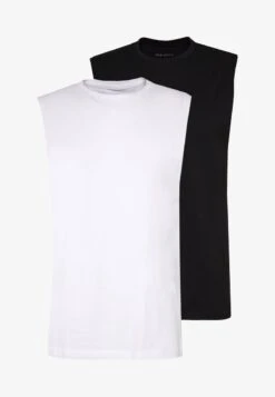 Pier One 2 PACK - Top - White/black 11 Pier One 2 PACK - Top - White/black -Pier One 746ca57ae5d64a839e14f2b3a322ccb3