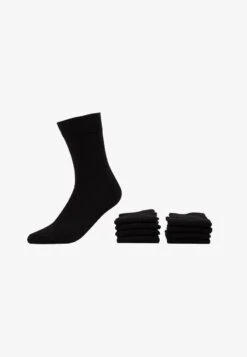 Pier One 7 PACK - Socken - Black -Pier One 88230a8554954542800787e9a22e22b5