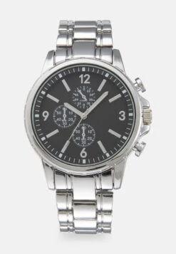 Pier One UNISEX - Uhr - Silver-coloured/black -Pier One 8aeb2a979ab44369a9f7a84cbc0dedd4 1