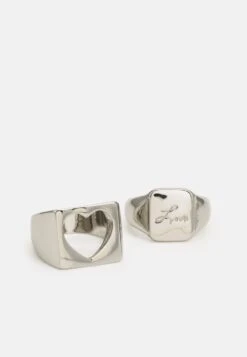 Pier One 2 PACK - Ring - Silver-coloured 10 Pier One 2 PACK - Ring - Silver-coloured -Pier One abbca4efc31e4d28b6ce8aed47ac97f3
