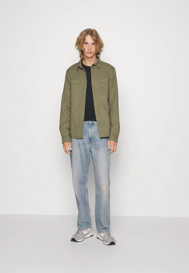 Pier One 5 PACK - Langarmshirt - White/dark Blue/black 3 Pier One 5 PACK - Langarmshirt - White/dark Blue/black