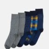 Pier One 5 PACK - Socken - Yellow/dark Blue/grey