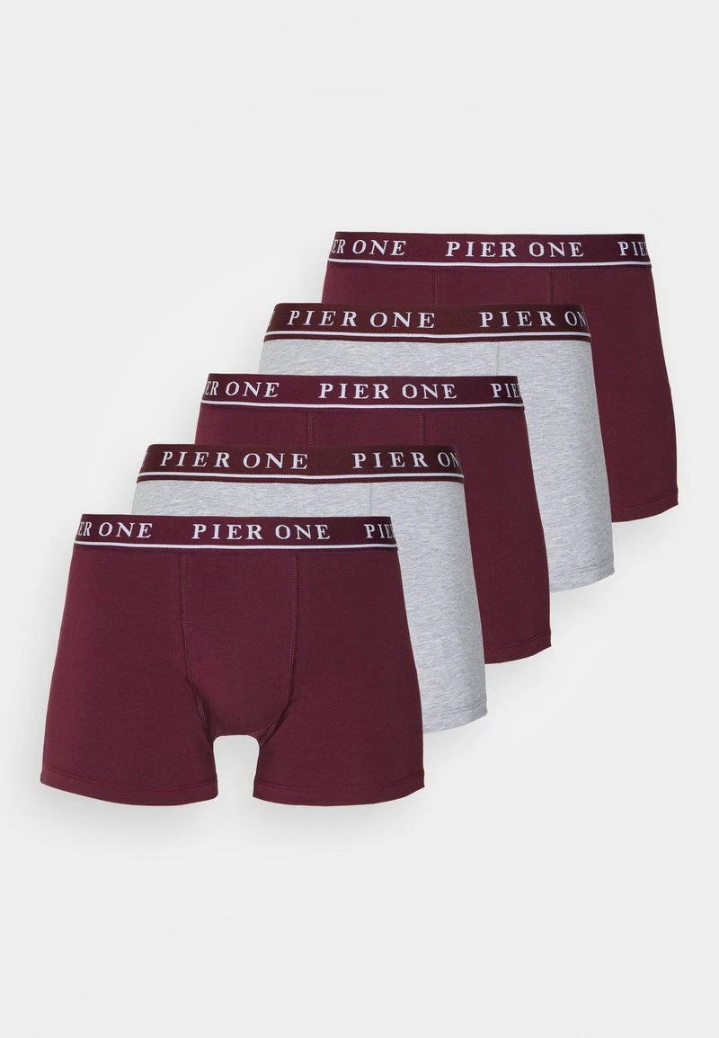 Pier One 5 PACK - Panties - Bordeaux/mottled Grey 8 Pier One 5 PACK - Panties - Bordeaux/mottled Grey – Bild 6
