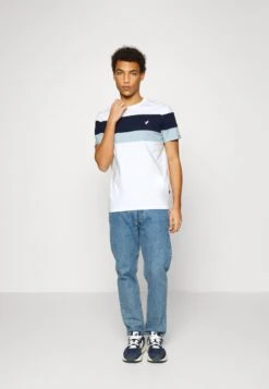 Pier One T-Shirt Print - White/blue -Pier One d48abe9a53a6466cb337acdf0bfb62bd