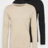 Pier One 2 PACK - Langarmshirt - Beige/black 2 Pier One 2 PACK - Langarmshirt - Beige/black -Pier One d533123e775a492083ca7a6095e3993b
