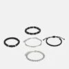 Pier One 5 PACK - Armband - Silver-coloured, Black 2 Pier One 5 PACK - Armband - Silver-coloured, Black -Pier One de06228a4ecd40d48ae078a71578fdd3 1