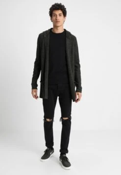 Pier One Strickjacke - Black/olive 9 Pier One Strickjacke - Black/olive -Pier One f0b86351320f4fb28ab9995d1fcf925e